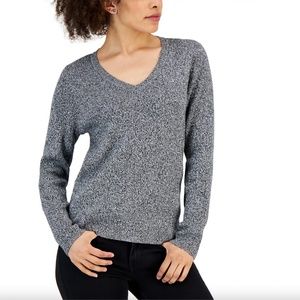 Ribbed V-Neck sweater